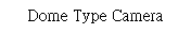 Text Box: Dome Type Camera
